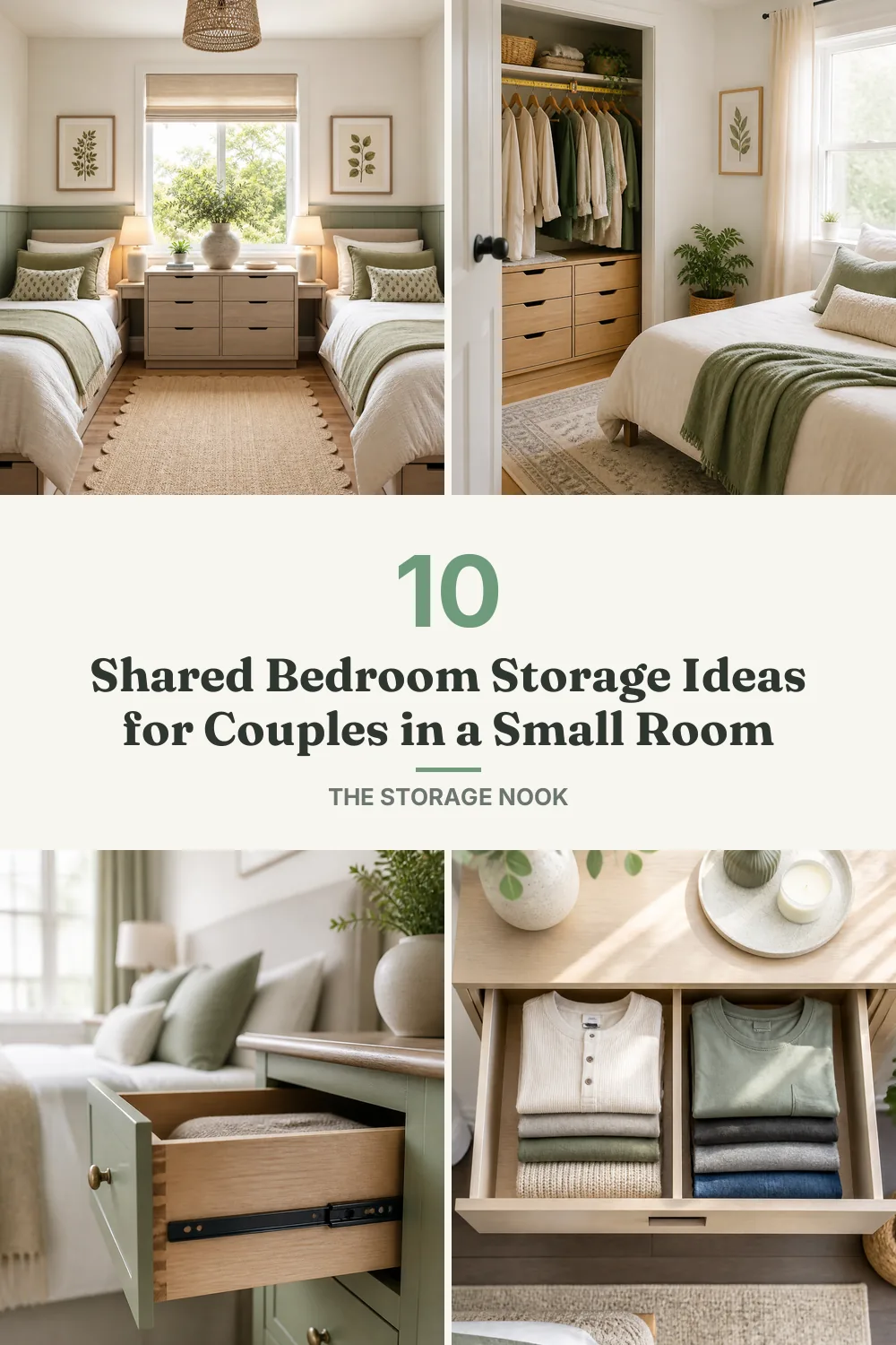 10 Shared Bedroom Storage Ideas for Couples in a Small Room