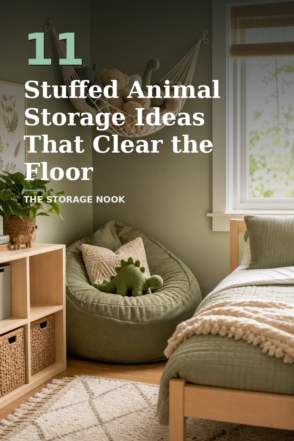 11 Stuffed Animal Storage Ideas That Clear the Floor Fast