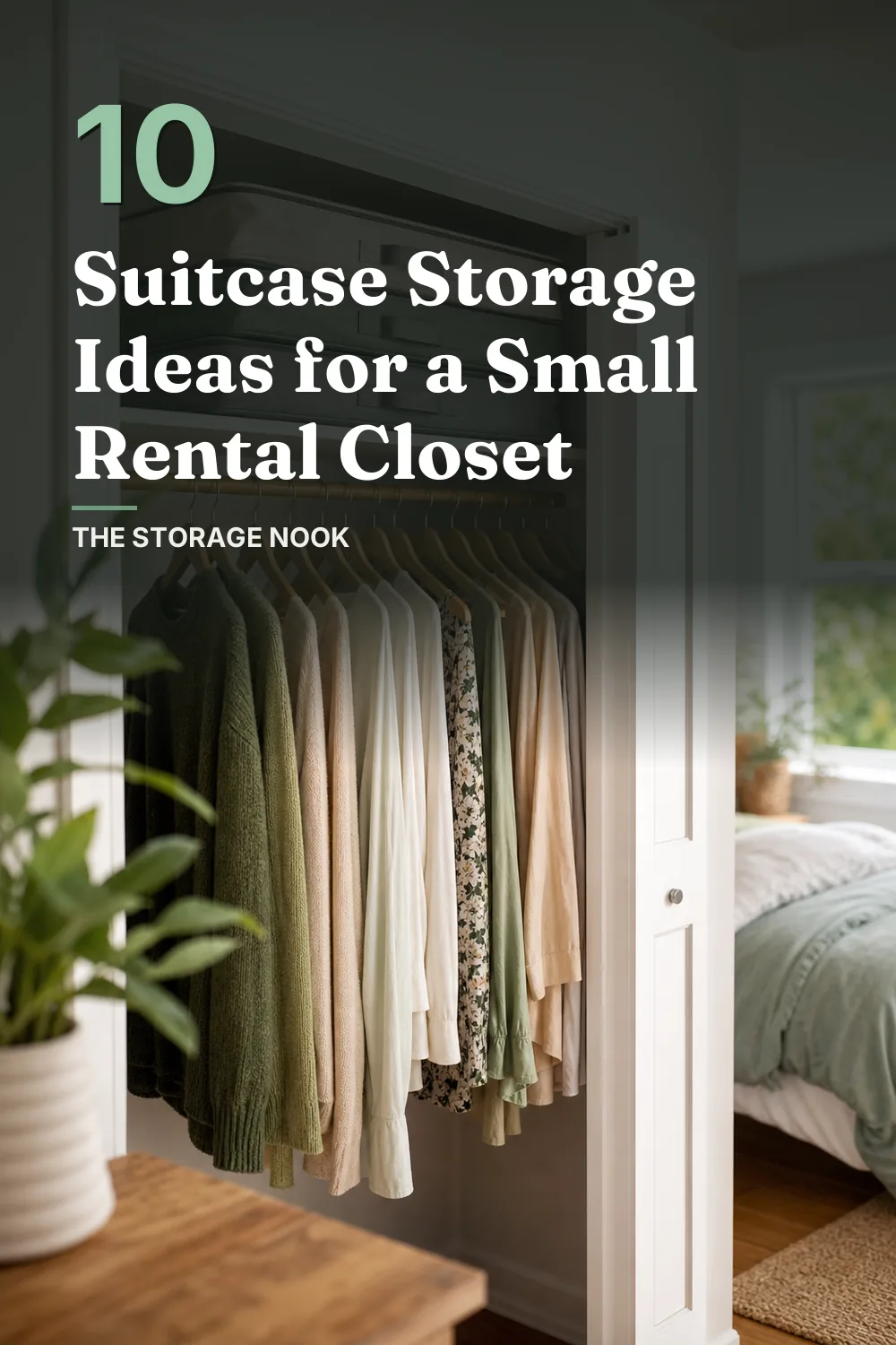 10 Suitcase Storage Ideas for a Renter With a Small Closet