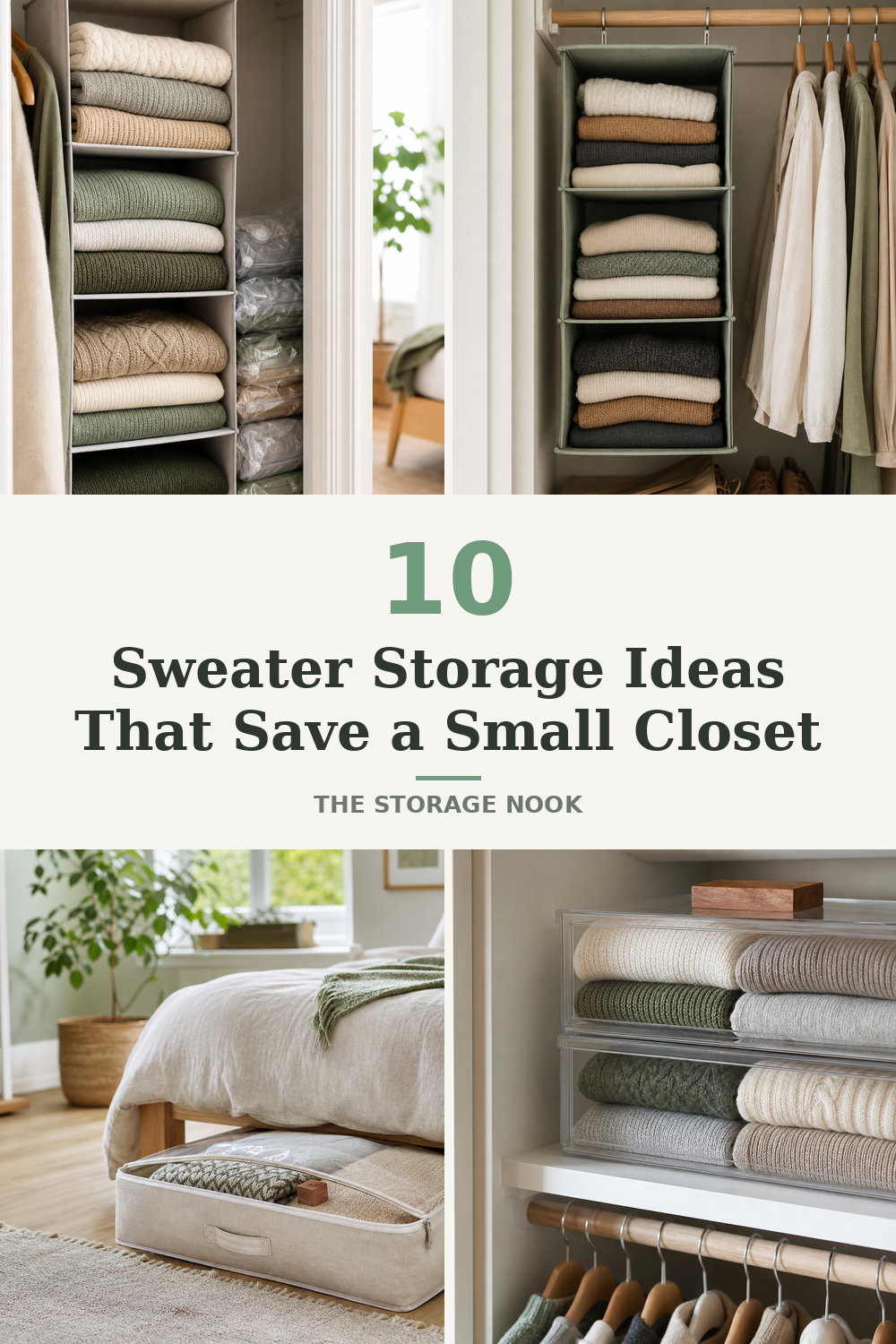 10 Sweater Storage Ideas for a Small Closet That Save Space