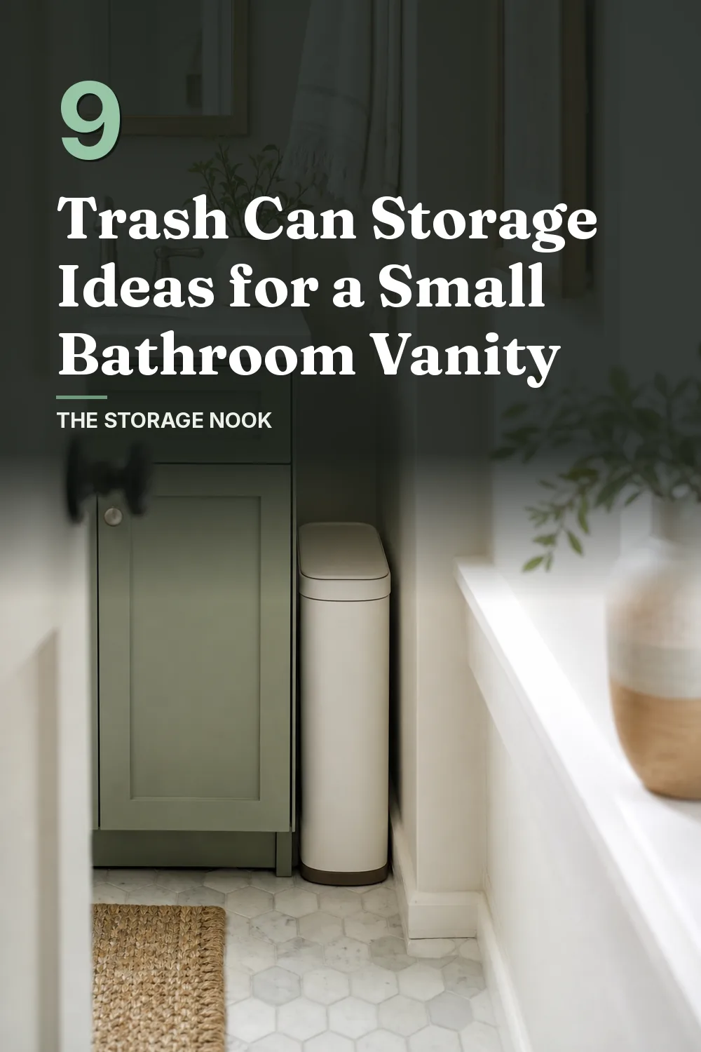 9 Trash Can Storage Ideas for a Small Bathroom Vanity