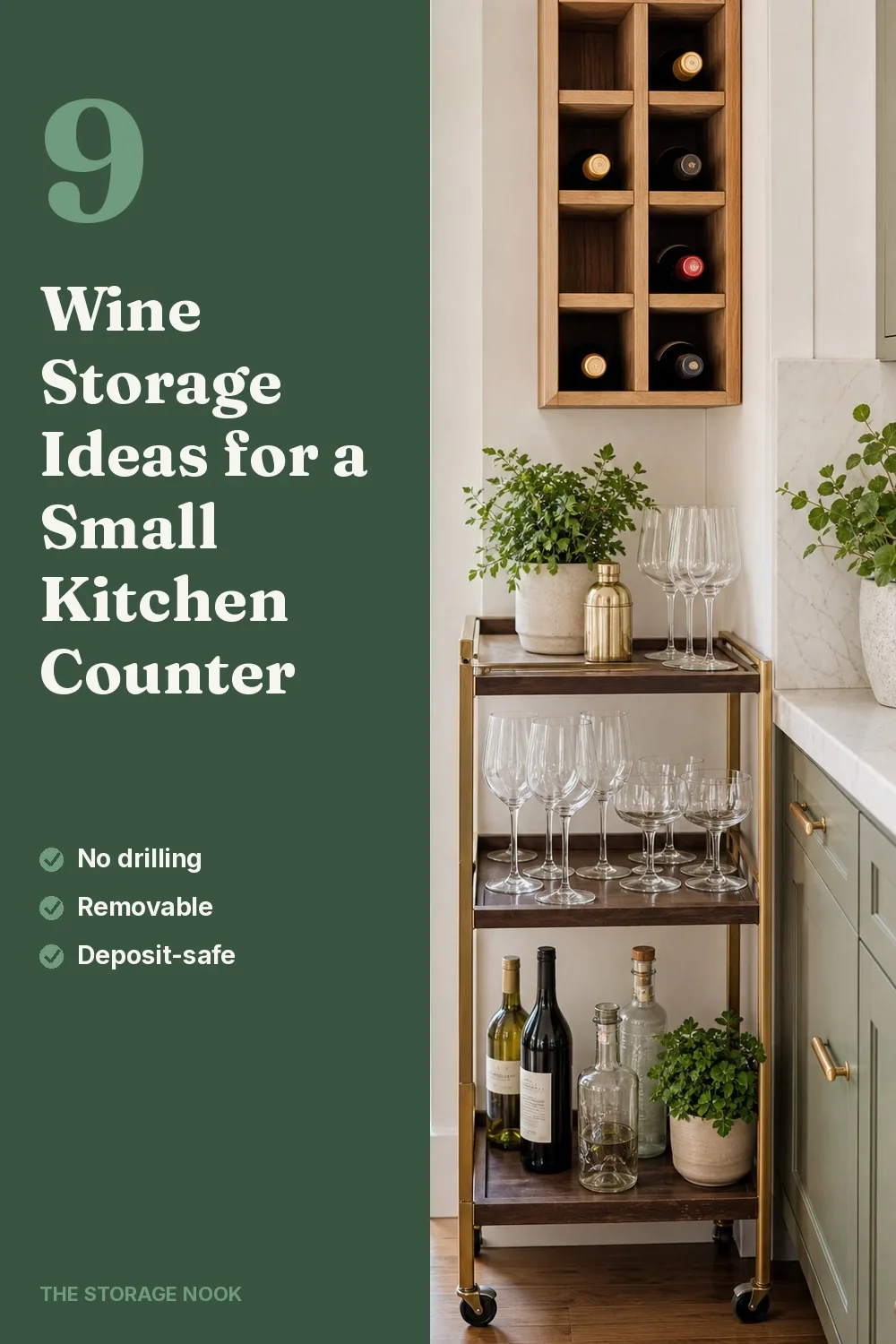 9 Wine and Bar Storage Ideas for a Small Kitchen Counter