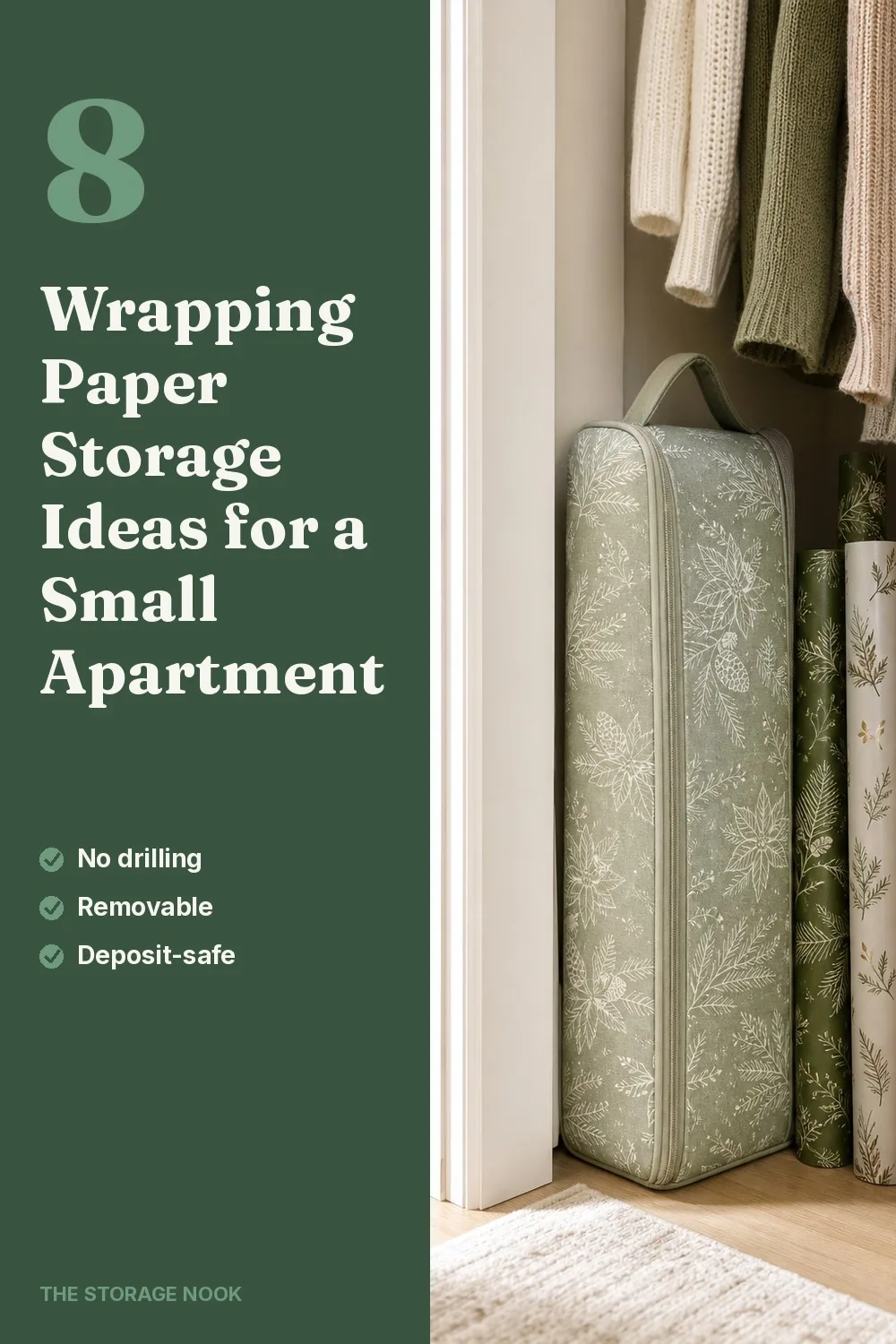 8 Wrapping Paper Storage Ideas for a Small Apartment