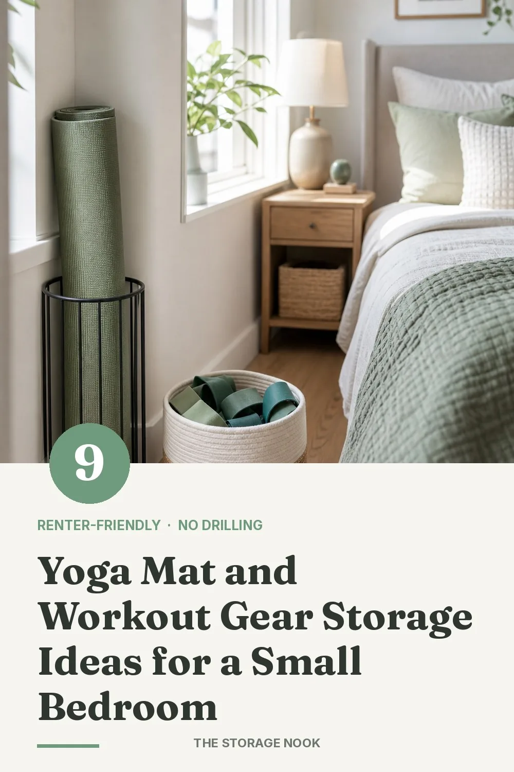 9 Yoga Mat and Workout Gear Storage Ideas for a Small Bedroom